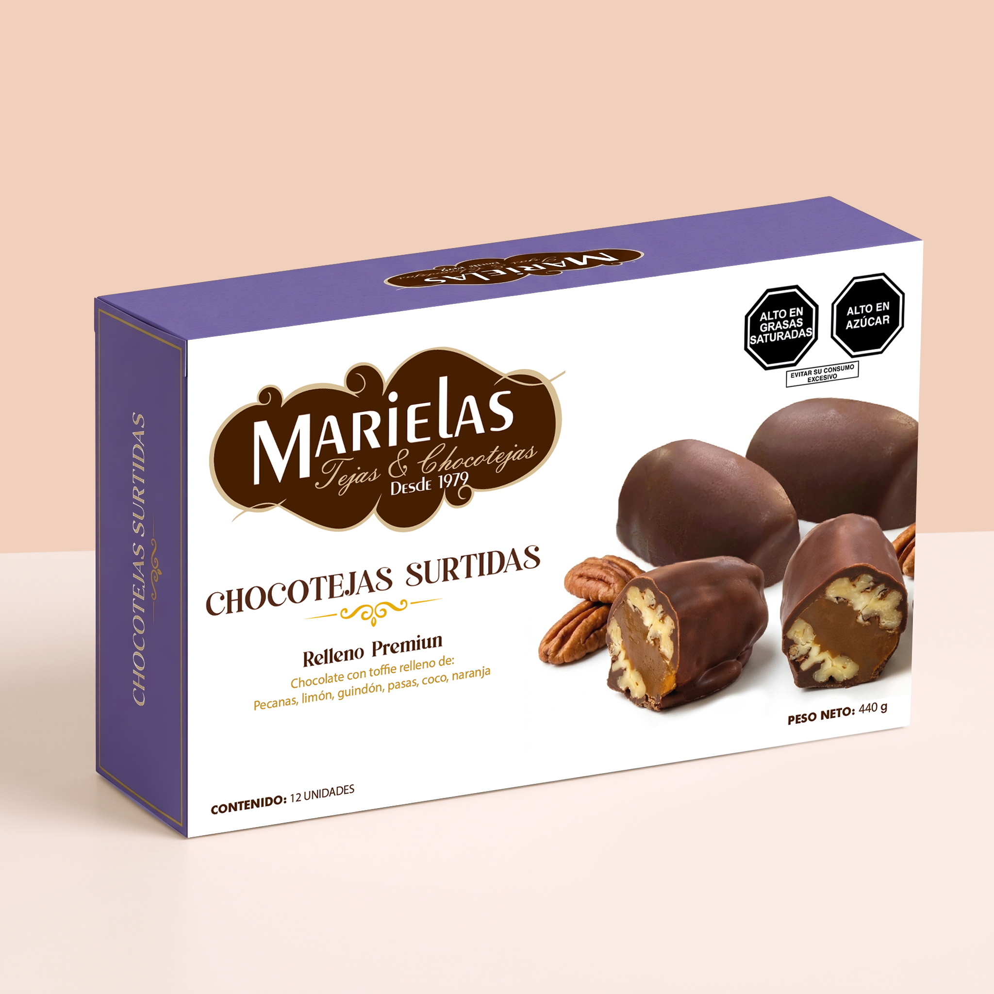 Chocotejas Surtidas 12 unidades